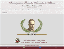 Tablet Screenshot of detectiveseinvestigadores.mx